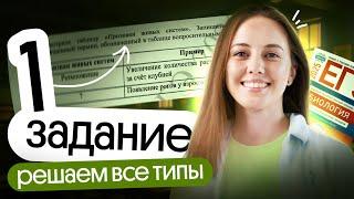  Разбор 1-го ЗАДАНИЯ в ЕГЭ по БИОЛОГИИ