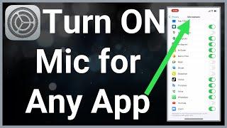 How To Turn ON Microphone On iPhone!