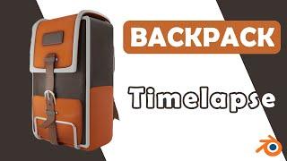 Backpack modeling timelapse