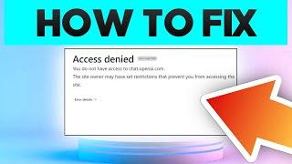 CHATGPT ACCESS DENIED ERROR CODE 1020 FIX | COMPLETE GUIDE 2023