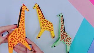 DIY|Paper giraffe origami|Оригами жирафа из бумаги