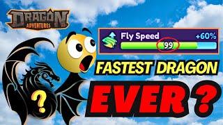 The Fastest Dragon in Dragon Adventures Roblox?