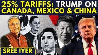 EXPLOSIVE! Trump to levy 25% tariffs on imports from Canada, Mexico & China on his 1st day in office