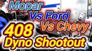 408 Ford Vs Mopar Vs Chevy Dyno Shootout.