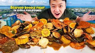 7am Seafood BOODLE FIGHT & ULTIMATE Filipino Seafood FEAST In Iloilo Philippines