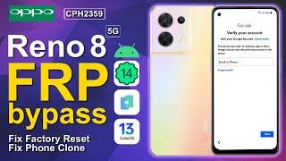 Oppo Reno 8 5G (CPH2359) Bypass FRP Android 14 Free Work 2024