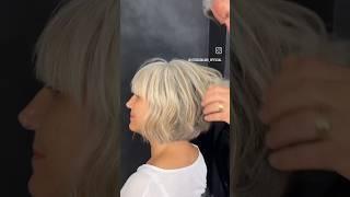 Стрижка Боб для женщин за 55 лет/Bob haircut for women over 55 years old