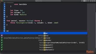 Advanced iOS Development with Swift 4.x: Representing Errors|packtpub.com