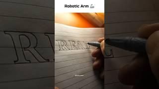 Robotic Arm letters drawing. #shorts