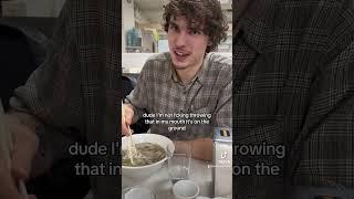 Chopstick trick shot