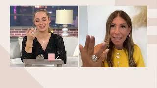 Diamonique x Jennifer Miller Mixed Cut Heart Ring, Sterling Silver on QVC