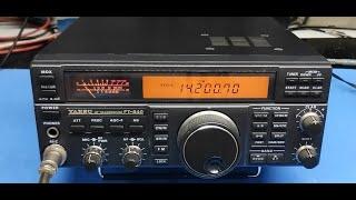 Radio HF Yaesu FT 840 Ajustes de TX/RX e troc da pelicula do display.