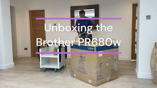 Unboxing a Brother PR680w Multi Needle Embroidery Machine