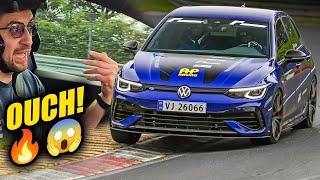 HOT LAP!Modified VW Golf 8 R Tried to BURN ME! // Nürburgring