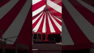 Silks training in the big top tent #aerialsilks #btechcolleges #aerialist #bigtop #circus