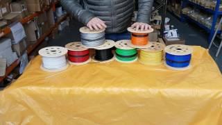 PVC Plastic Coated Steel Wire Rope - Many colours to choose from - GSproducts.co.uk