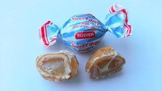 Конфеты Roshen Sweet drop milk filled candies рошен цукерки купить сладости придбати солодщі отзыв