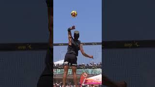 CHEST DIG ️ OPTION   Miles Partain #beachvolleyball