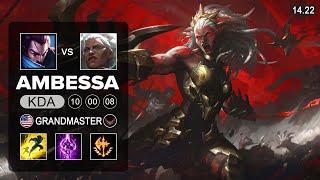 Ambessa vs Yasuo Top - NA Grandmaster - Patch 14.22 Season 14