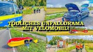 +++ TÖDLICHES UNFALLDRAMA MIT VELOMOBIL +++ FEUERWEHR & SEELSORGER & RETTUNGSHUBSCHRAUBER IM EINSATZ