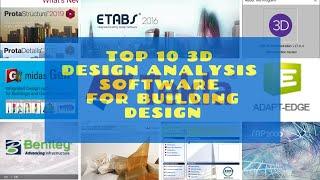 Top 10 3D-Structural Design Software for Building Design