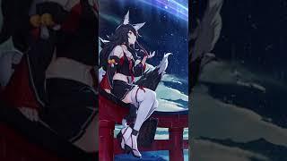 Ookami Mio - With Beautiful Night Sky | Hololive | Live Wallpaper [ Free Download ]