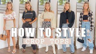 HOW TO STYLE CROP TOPS | SKIRTS, JEANS, LOUNGEWEAR