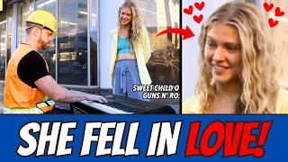 Worker STUNS Girls With Piano Skills...  (Top 10 Reactions)