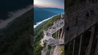 Observation Deck Collapse Caught on Camera! #shorts