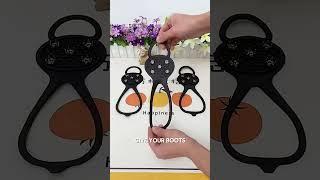  Non-Slip Hiking Snow Climbing Shoe Spike Grips - Product Link in Bio ( # 923 ) ‪@MaviGadgets‬