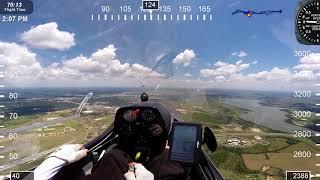 Flying glider cross country Can you make it back before landing in no mans land Roy Dawson video