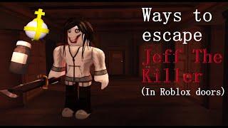 How to escape Jeff The Killer in Doors SUPER HARD MODE