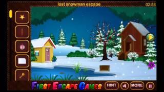 Happy Christmas Snowman Escape - Walk Through FirstEscapeGames