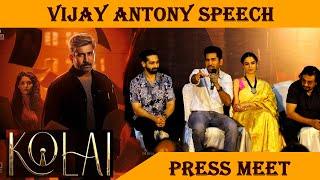 Vijay Antony and movie team Speech at Kolai Press Meet