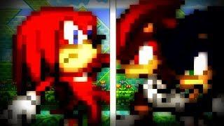 Knuckles vs Dark Sonic and Dark Shadow