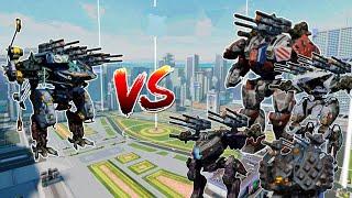 WR Bersagliere VS All Titan Weapon Comparison |WAR ROBOTS|