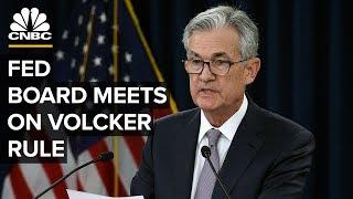 Federal Reserve Board holds open meeting to discuss simplifying Volcker rule – 1/30/2020