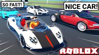 Super Car Owners Race MY $5M RARE Pagani Roadster! (Roblox Wayfort)