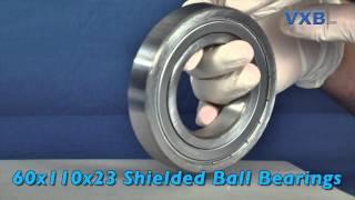 6212ZZ Bearing 60x110x23 Shielded Ball Bearings by VXB Ball Bearings