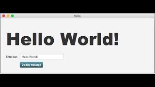 JavaFx HelloWorld, three ways