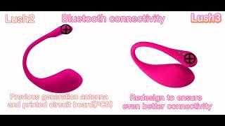 Lovense Lush 3 vs Lush 2 remote G-spot vibrator (App control) [English subtitle]