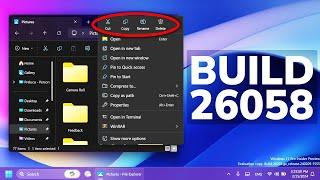 New Windows 11 Build 26058 – New Context Menu Labels, Pointer Indicator, and Fixes (Canary and Dev)