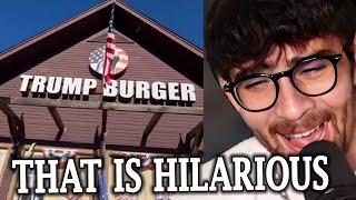 Trump Burger Is Insane | Hasanabi Reacts