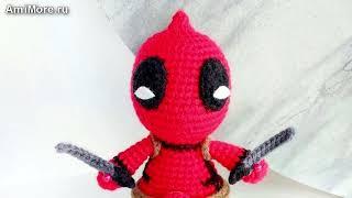 Амигуруми: схема Дэдпул. Игрушки вязаные крючком - Free crochet patterns.