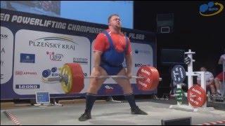 Konovalov Andrey - Deadlift 357,5 kg @ 120+ kg / European Open Championships 2016