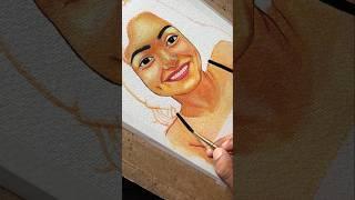 Acrylic portrait painting #viralvideo #drawing #art #artist #painting