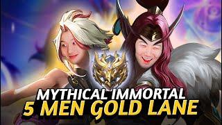 Mythical Immortal 5men rank Gold Lane Melissa Irithel | Mobile Legends
