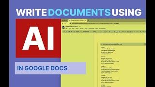 Google Docs AI: Writer documents faster and easier