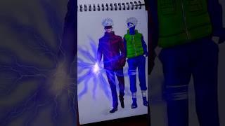 Drawing gojo & kakshi || Jujutsukaisen character drawing || #animedrawing #anime #art