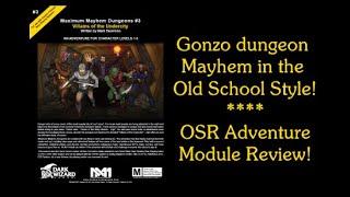 RPG OSR Module Review   Villains of the Undercity